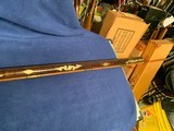 Signed 5 B 44 cal 42 inch barrel Full Stock - Possibly Ohio - A lot of inlays - 6 of 15