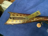 Signed 5 B 44 cal 42 inch barrel Full Stock - Possibly Ohio - A lot of inlays - 3 of 15