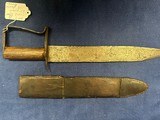 Antique Civil War D-guard 13 1/2 in. Bowie Knife - 4 of 4