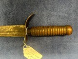 Antique Civil War 13 in. Bowie Knife - 4 of 5