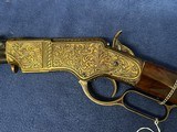 Uberti 1860 Henry 44-40 Engraved by Jeff Flannery - 12 of 16