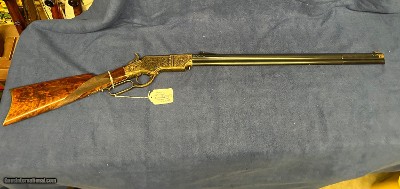 Uberti 1860 Henry 44-40 Engraved by Jeff Flannery