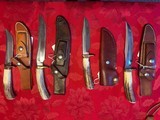 Randall Collection of 8 stag knives 1970s era - 5 of 6