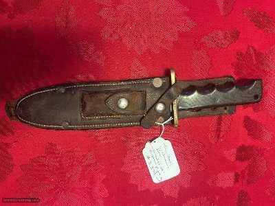 Randall Vietnam era Model 14 fighting knife - Saw Tooth blade