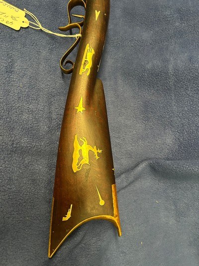 L. Applebee 40 cal O/U Kentucky rifle - Image 9 of 13