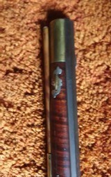 Rare Jacob Albright Antique Percussion Kentucky Muzzloading Rifle 1820 - 1840 - 16 of 17