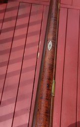 Beautiful Kentucky / Pennsylvania Percussion Rifle Dated 1849 w/ Multiple Silver and Brass Inlays - 9 of 15