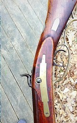 Beautiful Kentucky / Pennsylvania Percussion Rifle Dated 1849 w/ Multiple Silver and Brass Inlays - 7 of 15