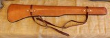 Leather Rifle Saddle Scabbard