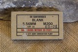 Lake City Army Ammunition Plant 5.56mm Blank Cartridges
