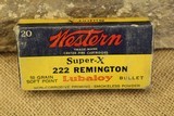 Western Super- X .222 Remington - 1 of 9