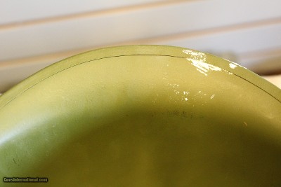 US GI M1 Helmet, fiber liner, rear seam, fixed bale - Image 6 of 10