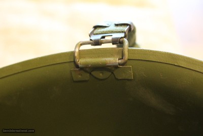 US GI M1 Helmet, fiber liner, rear seam, fixed bale - Image 7 of 10