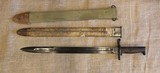 Rock Island M1905 Bayonet stamped RIA 1918 with scabbard - 6 of 15