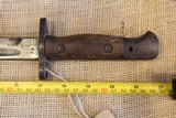 British P107 bayonet for Enfield No. 1 MK III, Wilkinson marker, leather scabbard - 11 of 11