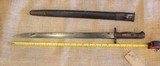 British P107 bayonet for Enfield No. 1 MK III, Wilkinson marker, leather scabbard - 10 of 11