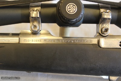 Ruger M77 Mark II in .300 WSM with Sig Sauer scope - Image 10 of 20