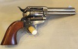 Cimarron Pistolero 357 Magnum 4.75in Nickel Revolver - 8 of 22