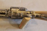 Never fired Uberti 1873 Limited Ed Engraved Cattleman Revolver NM Stainless Steel .45 Colt, 4.75”, Pearl Style Grip, Stainless Finish - 15 of 23