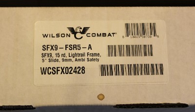 WILSON COMBAT SFX9 FULL SIZE 9MM 5'' 15-RD SEMI-AUTO PISTOL - Image 2 of 17