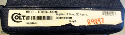 Colt King Cobra 357 Mag 3'' 6-Rd Revolver - Image 2 of 12