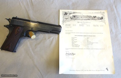 Colt Government Model 1911 in 45 ACP with letter