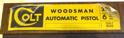 Colt Woodsman in .22 LR, 6