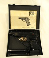 Walther PP .22 LR, manufactured in 1972 with original case with 3 magazines