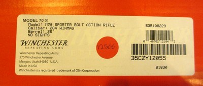 Winchester Model 70 Sporter in 264 Winchester Magnum - Image 3 of 18
