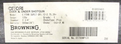 Browning Citori Superlight Feather in 12 GA 26