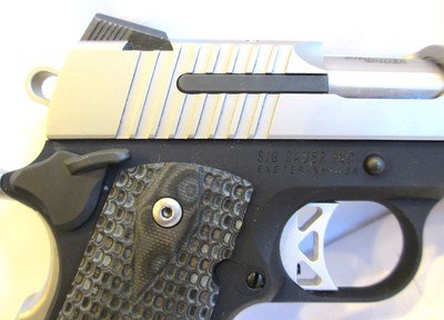 Sig Sauer 1911 Ultra 45 ACP Compact Centerfire Pistol with G-10 Grips - Image 5 of 12