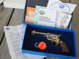 Colt Single Action Army .45 Colt, 4 3/4" Factory Nickel, with box, papers, mint! SALE PENDING! - 19 of 21