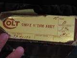 Colt Single Action Army .45 Colt 5 1/2" Barrel, Blue/Case, with original box, early 3rd Generation As New - 10 of 14