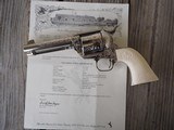 Colt Single Action Army, 2009 Production, 4 3/4" .45 Colt Factory "C" Engraved with Letter! - 13 of 15