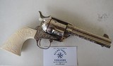 Colt Single Action Army, 2009 Production, 4 3/4" .45 Colt Factory "C" Engraved with Letter! - 4 of 15