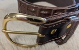 Authentic African Crocodile Belt (Sizes: 32"/34"/36"/38"/40"/42"/44"/46") - 1 of 5
