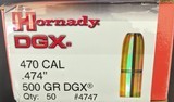Hornady DGX 470 Cal (.474") 500 Grain (100 rounds) - 2 of 2