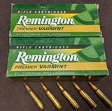 Remington Premier Varmint 222 / 50 Gr (80 rounds) - 1 of 2