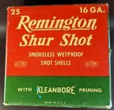 Partial box of Remington Shur Shot 16 Ga. (x15) - 1 of 7