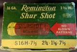 Partial box of Remington Shur Shot 16 Ga. (x15) - 2 of 7