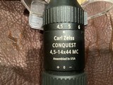 Ziess Conquest 4,5-14x44 with parallel adjustment and Duplex reticle