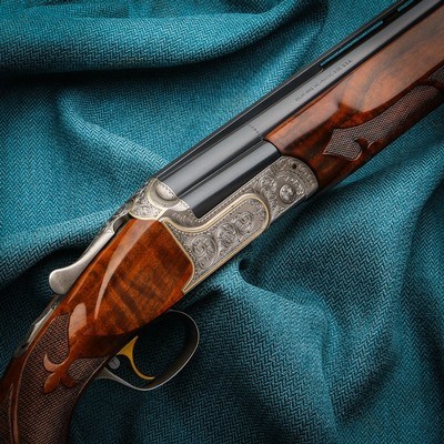 Kolar 12g Skeet Gold Elite 2 Barrel Set Factory Engraved and Upgraded Wood - Image 5 of 8