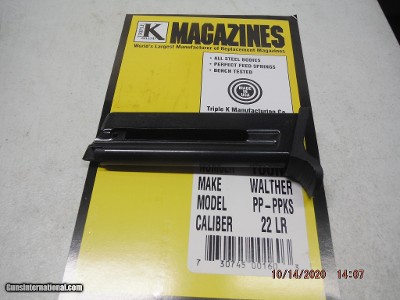 WALTHER PP-PPKS Magazine 22LR 10RD PPKS 22 Magazine;