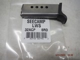 Seecamp LWS .32 ACP 6rd OEM Magazine with finger rest