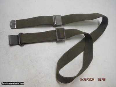USGI Military Issue M1 Garand Sling ORIGINAL OD Canvas 1950s & 60s