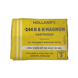 Holland's .244 H&H Magnum. Metal Covered Soft Nose Bullet 100 GRN. 5 Rounds per box - 1 of 2