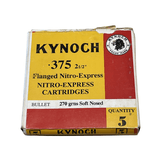 Kynoch .375 H&H 2 1/2 inch Flanged 270 grain Soft Nosed - 5 Rounds Per Box - 1 of 2