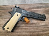 Colt 1911A1 Military 5” .45ACP Custom Engraved 1943 Production! - 5 of 9