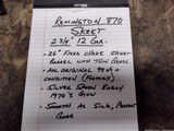 1970's Remington 12ga. 870 Skeet, 2 3/4
