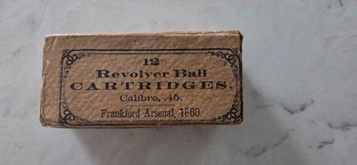 1880's (12 rds) Frankfort Arsenal 45 Calibre Cartridges - Image 1 of 5